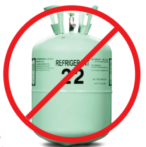 refrigerant with strikethrough