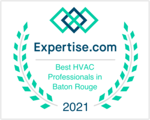 Expertise.com Best HVAC Professionals in Baton Rouge 2021 Award