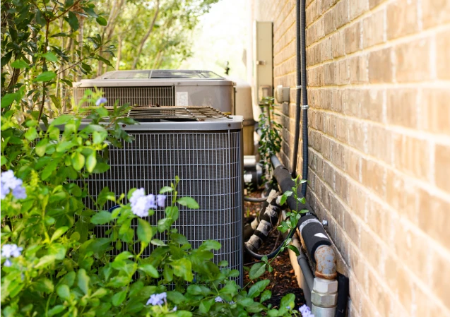 Winter Park AC condenser outside of home