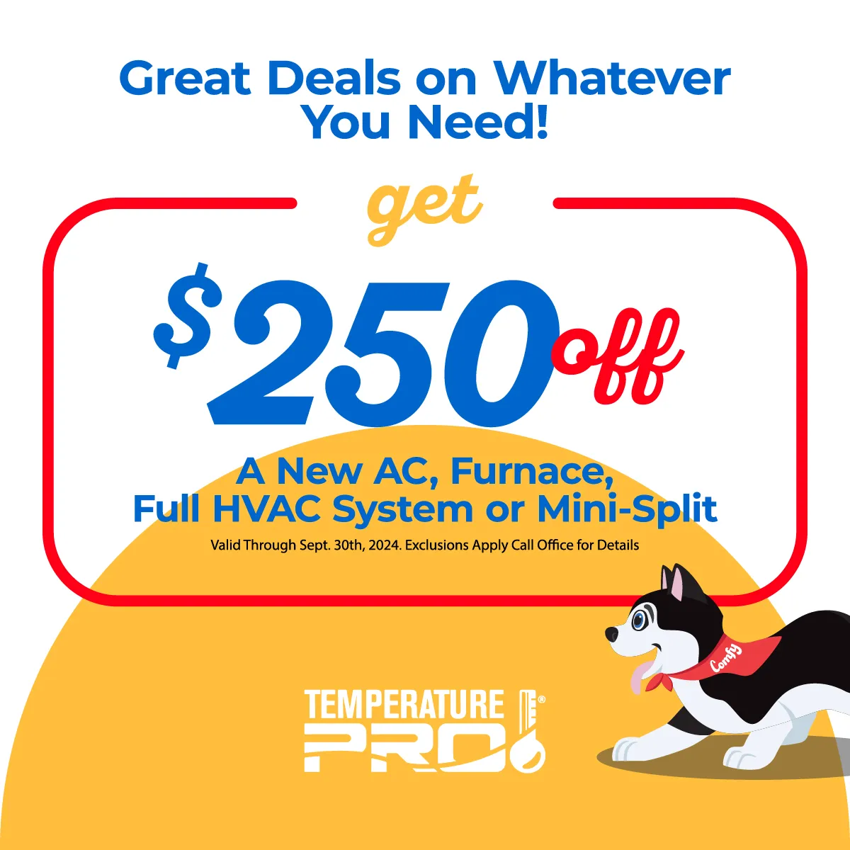 HVAC Coupons TemperaturePro Kalamazoo