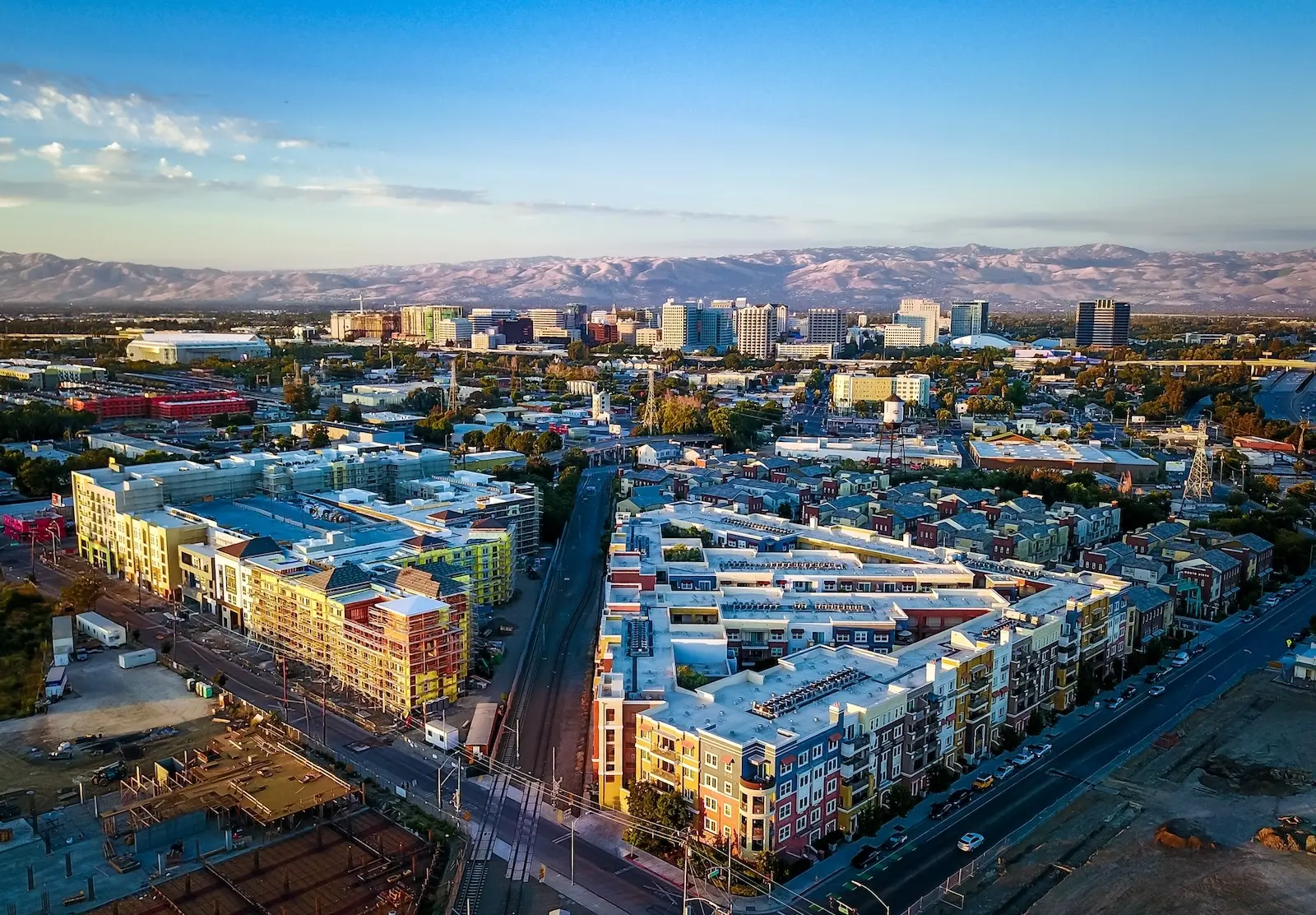 Aerial view of downtown San Jose.