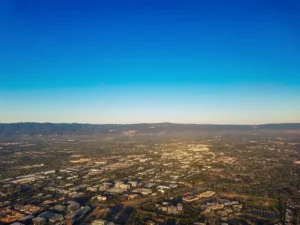 Aerial view of San Jose, California.