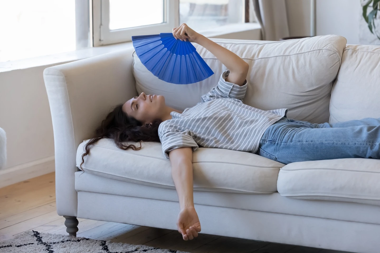 Suffering from the heat with a poorly sized AC unit. 