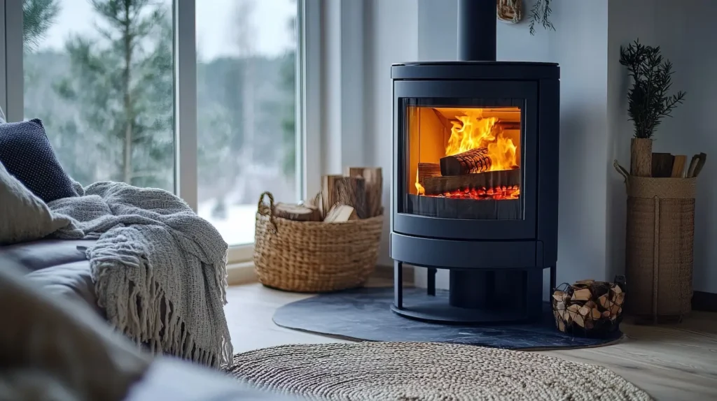 Furnace running efficiently to heat a home in Kalamazoo, Michigan.